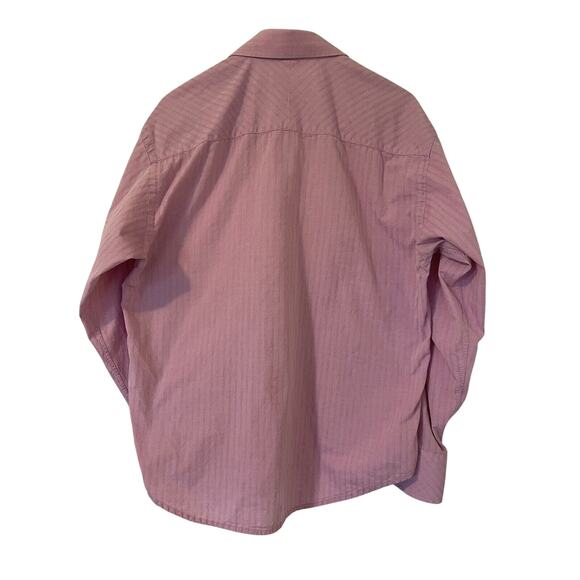 Ted Baker Men's 15.5-32/33 Dress Shirt Pink Stripe Button Down Business Office - Picture 2 of 6